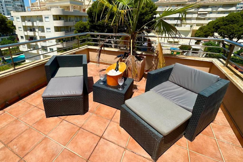 Atico Puerto Marina 2 Hab Con Piscina, 500M De La Plata Torremolinos Exterior foto